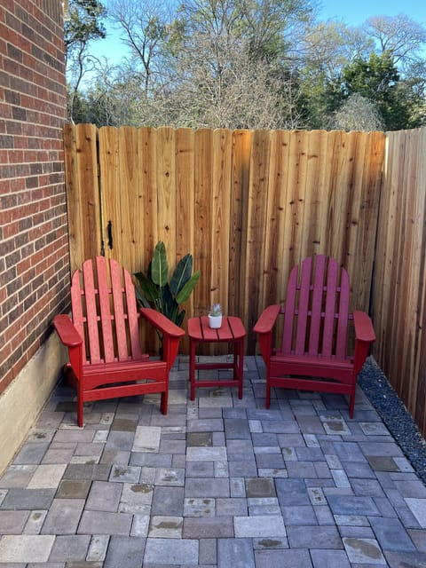 Relax in the Adirondack chairs after a day of exploring!