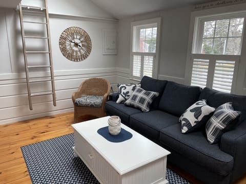 living room - plantation shutters allow for plenty of natural light