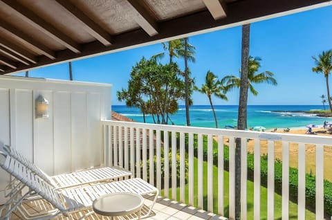 Private lanai with ocean view