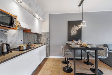 Kitchen and dining area