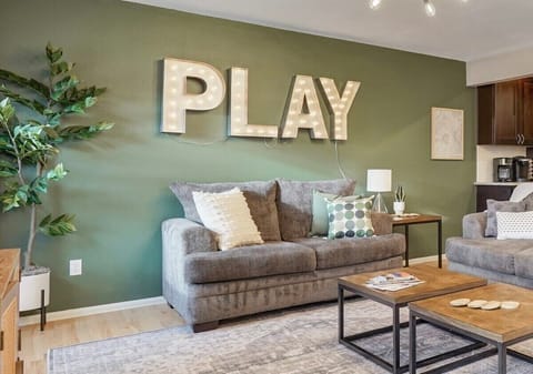 You will be welcomed by an open-plan living area featuring plenty of comfortable seating.