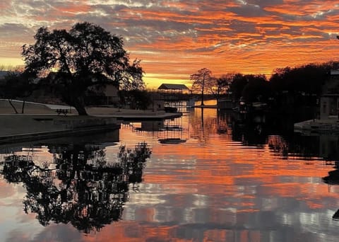 Gorgeous sunsets from the comfort of the private dock.