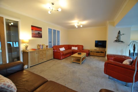 Relax in the spacious lounge area