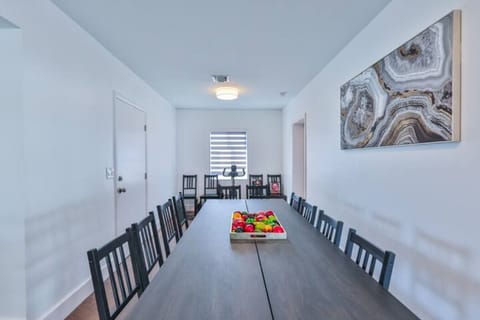 Dinning Area with a 12 seating chairs