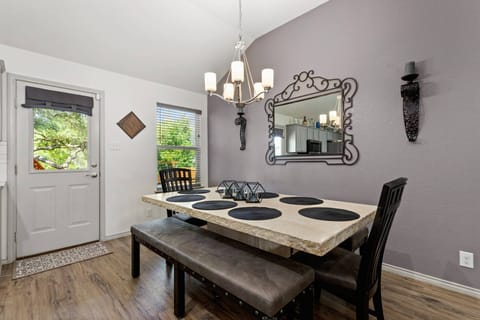 Whip up your favorite meal in the connected kitchen or pick up takeout from one of the nearby local restaurants.