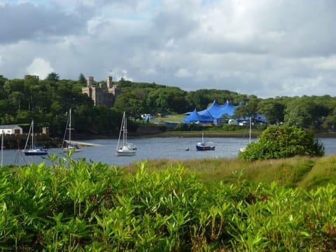 Stornoway harbour looking towards Lewis Castle and our Heb Celt Festival tent