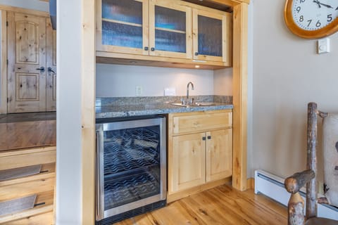 Wine Fridge and Bar Area