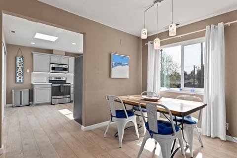 Dinning table set for four guests