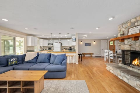 The living room is open, inviting, and relaxing.