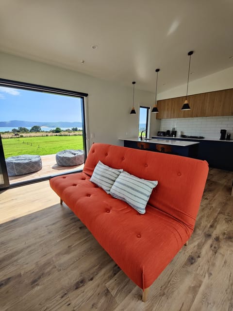 Catch some rays on the beanbags outside or relax on the couch. 