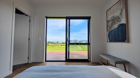 Wake up to a morning view of the Hokianga Heads from the master bedroom.