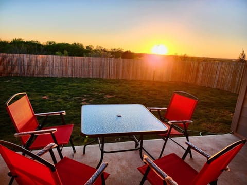 Sunset View in Backyard.