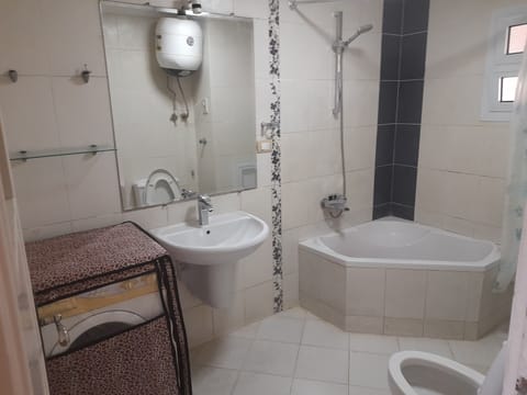 Combined shower/tub, bidet