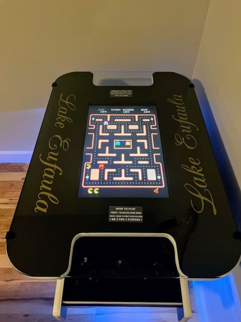 2 person arcade game with all of the classics.  Frogger, Galaxy, Pacman, Donkey Kong etc.