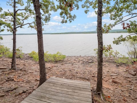 Shoreline directly in front of the home
