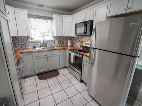 Fully stocked kitchen