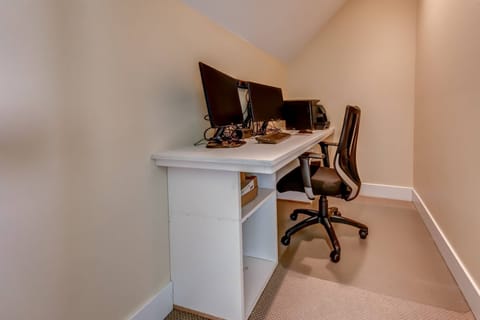 The home office makes for a good location to work from home or on a creative endeavor!