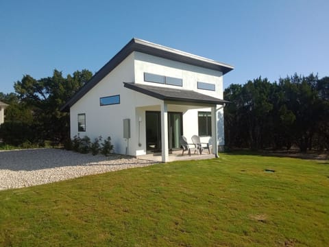 Parking area to the left