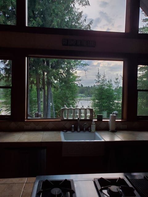 NW view from the kitchen window.