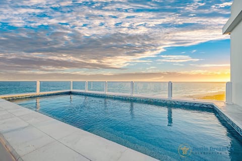 A rooftop pool, a heated pool