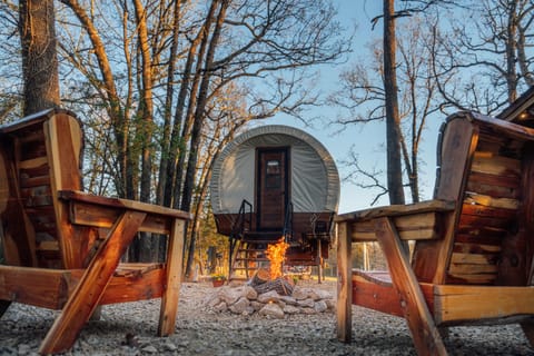 Relax around the fire and enjoy the night sounds of nature!