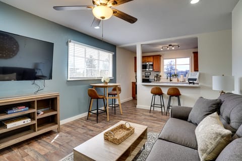 Living Room | Single-Story Apartment | Additional Vacation Rentals On-Site