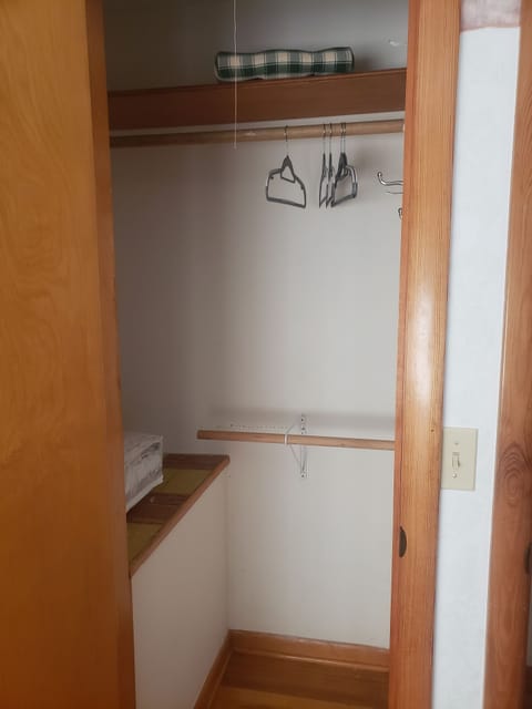 Upstairs closet space