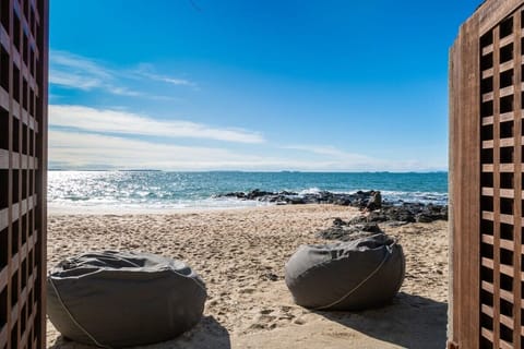 On the beach