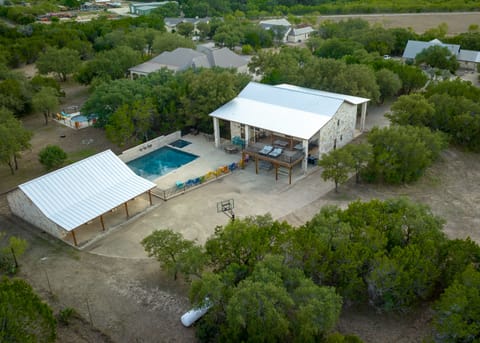 Backyard aerial view
