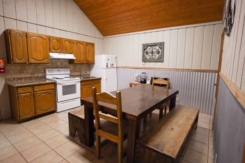 Dining + kitchen view