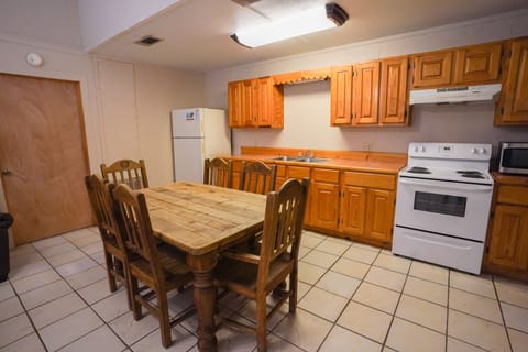 Dining + kitchen view