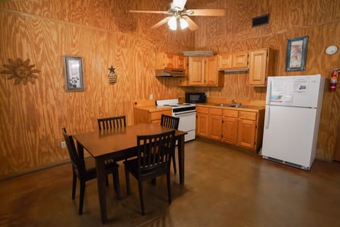 Dining + kitchen view