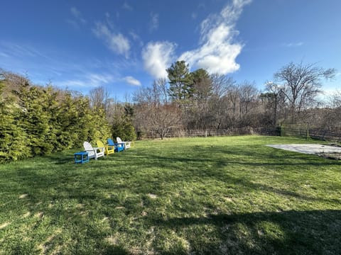 Fenced-in backyard