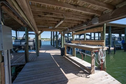 Fish cutting station with sink!