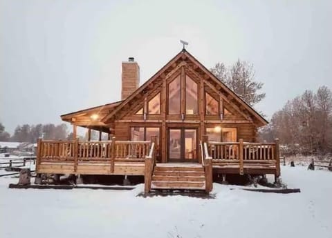 Backyard view from the meadow