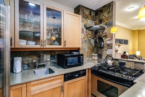 Fully stocked kitchen