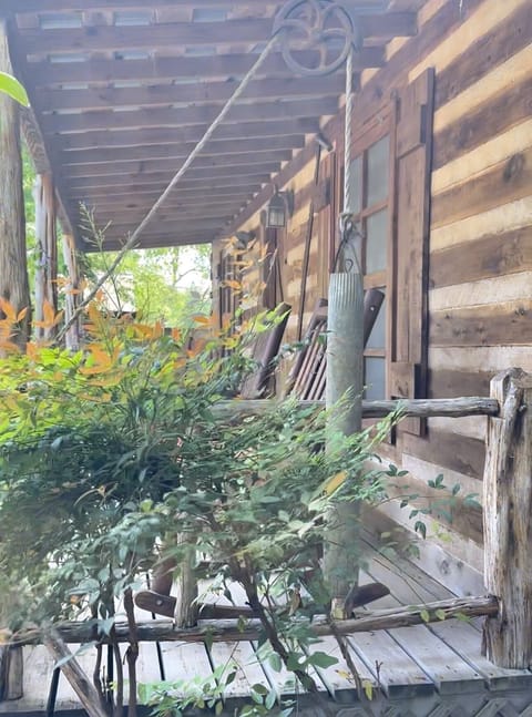 Nice rocking chairs on porch.