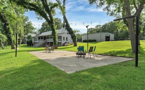 This beautiful property includes a private waterfront yard perfect for your next vacation with plenty of room for a large gathering and dancing under the stars.