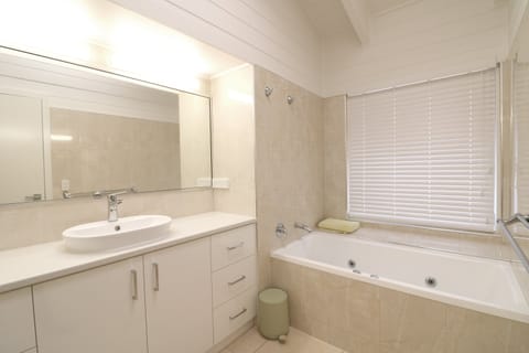 Shower, jetted tub