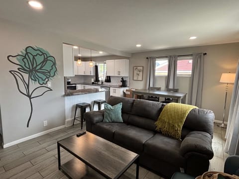 Versatile living and dining space that can be easily adapted to your needs.