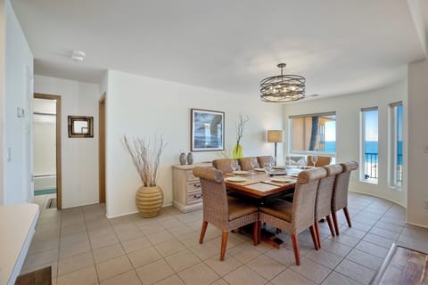 Dining with seating for eight