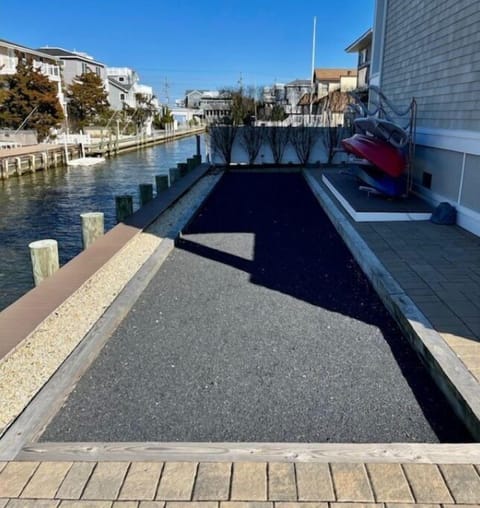 regulation bocce court also good for cornhole