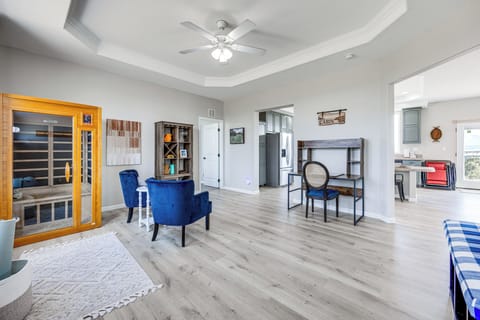 Living Area | Work Desk | Sauna