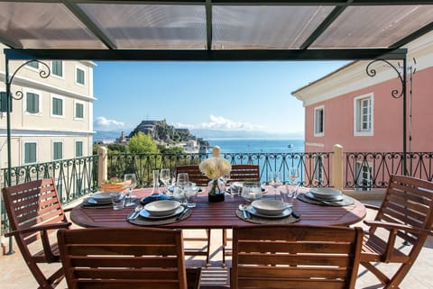 Corfu Town Townhouse | 3 Bedroom | Arieni House | Stunning Sea Views | Walking Distance to Centre