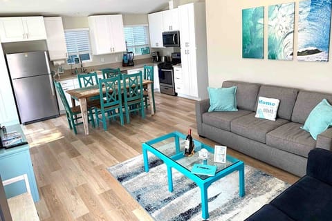 Front: Living room and Kitchen