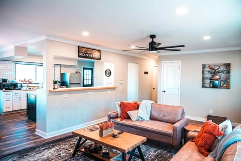 Upstairs Cozy Living Area & Kitchen