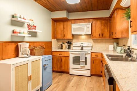 Fully equipped kitchen for the cooking needs during your stay.