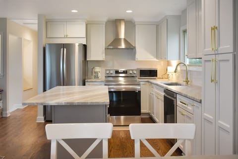 Enjoy your meals or morning coffee here!