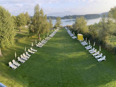 Outdoor banquet area