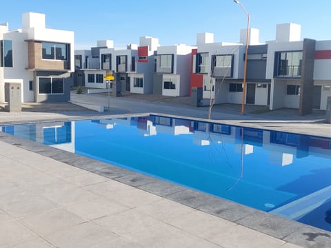 Indoor pool, outdoor pool